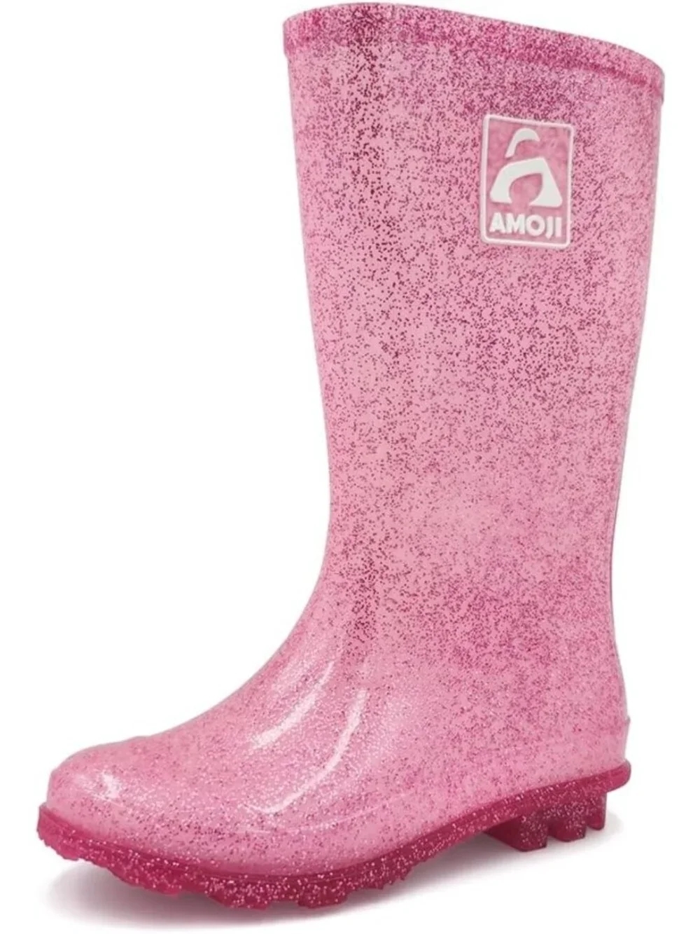 Glitter Waterproof Rain Boots for Girls - Easy On Rubber Boots (Kids Sizes)